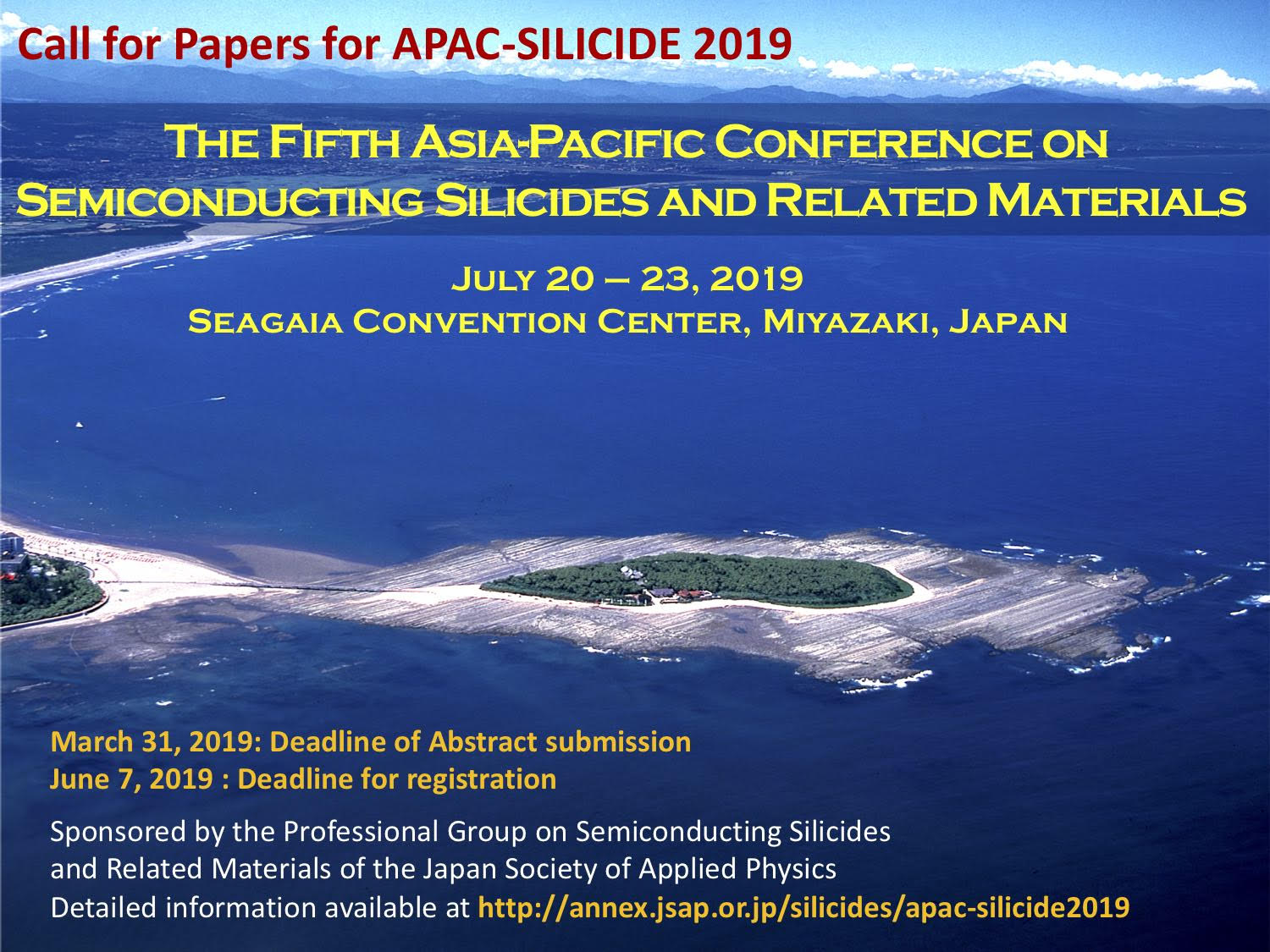 Call for papers - APAC SILICIDE 2019